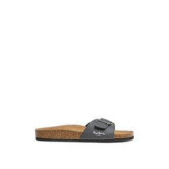 Sandały Pepe Jeans Bio Single Natur. Szare sandały Pepe Jeans, z jeansu, bez zapięcia. Za 218.35 zł.