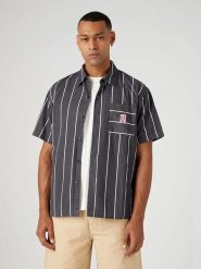 Wrangler Koszula - Regular fit - w kolorze antracytowym rozmiar: 3XL. Czarne koszule Wrangler, xl, bez wzorów, z bawełny, bez kołnierzyka, bez ramiączek. Za 114.98 zł.