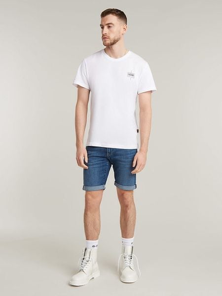 G-Star Szorty dżinsowe w kolorze niebieskim rozmiar: W29. Niebieskie szorty G-Star, z aplikacjami, z jeansu, klasyczne. Za 177.32 zł.