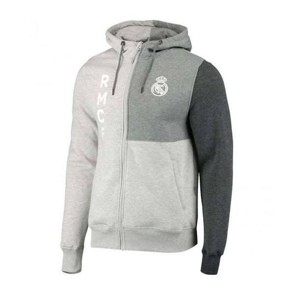 Modna bluza z kapturem Realu Madryt - S. Szare bluzy z kapturem REAL MADRID, s, bez wzorów, z kapturem. W wyprzedaży za 180.04 zł.