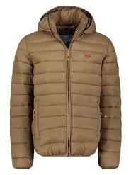 Geographical Norway Kurtka pikowana "Amigolor" w kolorze szarobrązowym rozmiar: S. Brązowe kurtki Geographical Norway, s, bez wzorów, bez kaptura. Za 130.81 zł.