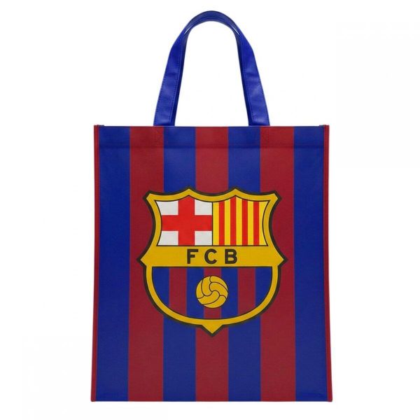 FC Barcelona torba na zakupy ekologiczna shopping bag 32X38cm wielokolorowa. Torby na ramię FC Barcelona, bez wzorów, z materiału, na ramię, bez dodatków. Za 25.00 zł.