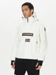Napapijri Kurtka anorak Rainforest Next Sum NP0A4ILW Biały Loose Fit. Białe kurtki Napapijri, m, bez wzorów, z syntetyku, bez kaptura. Za 659.99 zł.