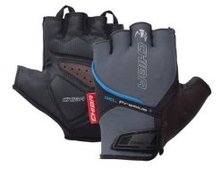 Rękawiczki rowerowe GEL PREMIUM. Czarne rękawiczki Chiba, na lato, bez wzorów, z materiału. Za 155.00 zł.