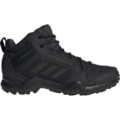 Czarne Buty trekkingowe adidas Terrex AX3 Mid Gtx Vz M BC0466. Czarne trekkingi Adidas, bez wzorów, z gore-texu, bez zapięcia. W wyprzedaży za 569.00 zł.
