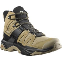 Buty trekkingowe męskie Salomon X Ultra Mid 4 Gtx. Czarne buty turystyczne Salomon, bez wzorów, z materiału, bez zapięcia, trekkingowe. Za 799.00 zł.