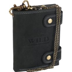 Portfel skórzany Always Wild 2901-BIC BLACK czarny. Czarne portfele Always Wild, bez wzorów, ze skóry. Za 64.99 zł.