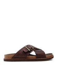Timberland Klapki Amalfi Vibes Slide TB0A41A1V131 Brązowy. Brązowe klapki Timberland, ze skóry. Za 329.99 zł.