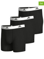 Adidas Bokserki (3 pary) w kolorze czarnym rozmiar: XL. Czarne bokserki Adidas, xl, bez wzorów. Za 66.31 zł.