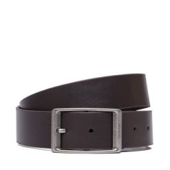 Pasek Calvin Klein. Brązowe paski CALVIN KLEIN, bez wzorów, casualowe. Za 209.99 zł.