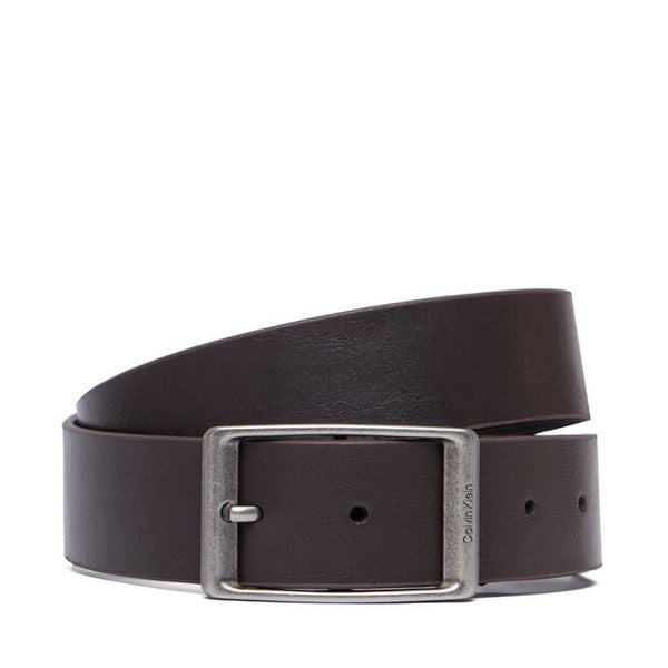 Pasek Calvin Klein. Brązowe paski CALVIN KLEIN, bez wzorów, casualowe. Za 209.99 zł.