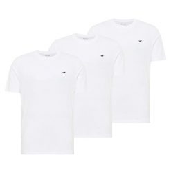 3-Pak T-Shirt Mustang Style Alex Biały 1017989 2045. Białe t-shirty Mustang, uniwersalny, bez wzorów, bez kołnierzyka, bez ramiączek. Za 149.99 zł.