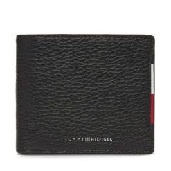 Portfel męski Tommy Hilfiger. Czarne portfele Tommy Hilfiger, bez wzorów. Za 369.99 zł.