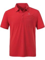 Schöffel Koszulka funkcyjna polo "Ramseck" w kolorze czerwonym rozmiar: 50. Czerwone koszulki polo Schöffel, bez wzorów, z materiału, bez kołnierzyka, bez ramiączek, outdoorowe. Za 259.74 zł.