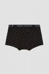 ARMANI EXCHANGE Czarne logowane bokserki, Rozmiar L. Czarne bokserki Armani Exchange, l, bez wzorów. W wyprzedaży za 109.99 zł.