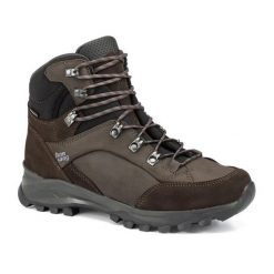 Buty trekkingowe męskie Hanwag Banks GTX. Brązowe trekkingi Hanwag, bez wzorów, z materiału, bez zapięcia. Za 1,169.99 zł.