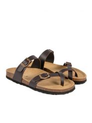 BABUNKERS Family Skórzane japonki w kolorze brązowym rozmiar: 41. Brązowe japonki BABUNKERS Family, bez wzorów, ze skóry. Za 117.73 zł.