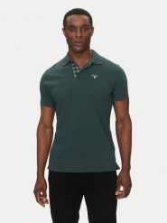 Barbour Polo Tartan MML0012GN89 Zielony Regular Fit. Zielone koszulki polo Barbour, l, bez wzorów, z bawełny, bez kołnierzyka, bez ramiączek. Za 229.99 zł.