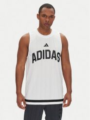 Adidas Tank top Seasonal Essentials US Sport JD8088 Biały Regular Fit. Białe t-shirty sportowe Adidas, bez wzorów, z syntetyku, bez ramiączek. Za 99.99 zł.