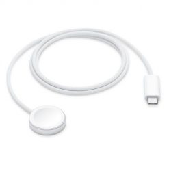 Apple MT0H3ZM/A ładowarka do urządzeń przenośnych Smartwatch Biały USB Bezprzewodowe ładowanie Szybkie ładowanie Wewnętrzna. Białe zegarki smartwatch Apple, bez wzorów. Za 154.99 zł.