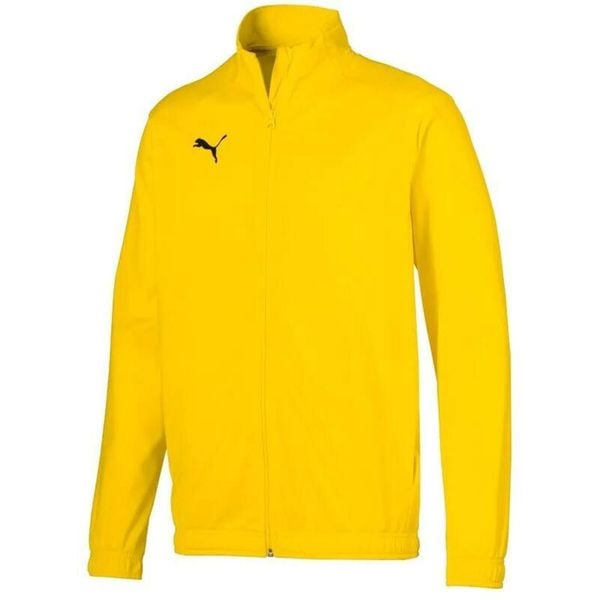 Męska bluza Puma Men Liga Poly Jacket Core Yellow. Czarne bluzy bez kaptura Puma, bez wzorów, bez ramiączek, do piłki nożnej. Za 199.99 zł.