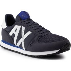 Sneakersy ARMANI EXCHANGE - XUX017 XV028 D813 Navy/White. Niebieskie buty sportowe casual Armani Exchange, bez wzorów, z materiału, bez zapięcia. Za 439.00 zł.