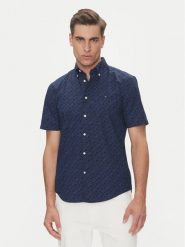 Tommy Hilfiger Koszula MW0MW38954 Granatowy Regular Fit. Niebieskie koszule Tommy Hilfiger, m, bez wzorów, z bawełny, bez kołnierzyka, bez ramiączek. Za 319.99 zł.