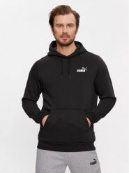 Puma Bluza Ess+ 2 Col Small Logo 674471 Czarny Regular Fit. Czarne bluzy Puma, m, bez wzorów, z bawełny, bez kaptura. Za 175.99 zł.