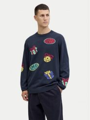 Jack & Jones Sweter Holiday 12287994 Granatowy Relaxed Fit. Niebieskie swetry rozpinane Jack & Jones, m, bez wzorów, z bawełny, bez kołnierzyka, bez ramiączek. Za 149.99 zł.
