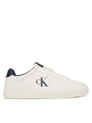 Calvin Klein Sneakersy 3 Cupsole Derby Pu Smo HM0HM02458 Biały. Białe buty sportowe casual CALVIN KLEIN, bez wzorów, ze skóry, bez zapięcia. Za 329.99 zł.