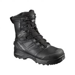 Buty trekkingowe męskie Salomon Toundra Pro Climashield Waterproof. Czarne buty trekkingowe Salomon, bez wzorów, z materiału, za kostkę, bez zapięcia, trekkingowe. Za 937.00 zł.