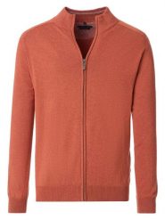 CASAMODA Kardigan w kolorze łososiowym rozmiar: 4XL. Pomarańczowe swetry rozpinane CASAMODA, xl, bez wzorów, z bawełny, bez kołnierzyka, bez ramiączek. Za 130.99 zł.