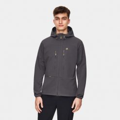 Kurtka męska softshell Alpinus Pourri. Żółte kurtki Alpinus, m, bez wzorów, z softshellu, bez kaptura. Za 299.00 zł.