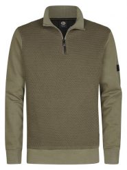 Petrol Sweter w kolorze khaki rozmiar: XXL. Brązowe swetry nierozpinane Petrol, xxl, bez wzorów, bez kołnierzyka, bez ramiączek. Za 162.87 zł.