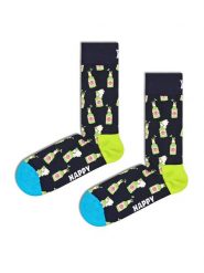 Happy Socks Skarpety w kolorze czarno-zielonym rozmiar: 36-40. Czarne skarpety Happy Socks, bez wzorów. Za 39.77 zł.