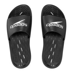 Klapki basenowe antypoślizgowe męskie Speedo Slides. Czarne klapki Speedo. Za 84.99 zł.