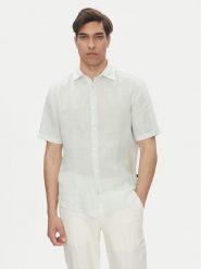 BOSS Koszula 50537382 Niebieski Regular Fit. Niebieskie koszule Boss, l, bez wzorów, ze lnu, bez kołnierzyka, bez ramiączek. Za 339.99 zł.