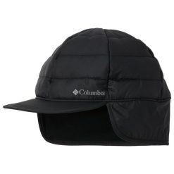 Czapka dla dorosłych Columbia Powder Lite Warm Earflap Cap. Czarne czapki z daszkiem Columbia, na zimę, bez wzorów, z poliesteru. Za 212.75 zł.