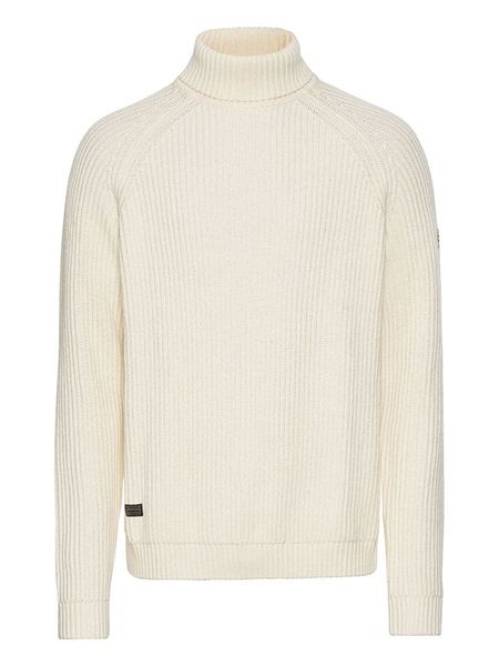 Camel Active Sweter w kolorze kremowym rozmiar: 3XL. Brązowe golfy Camel Active, xl, bez wzorów, ze splotem, bez ramiączek. Za 161.34 zł.