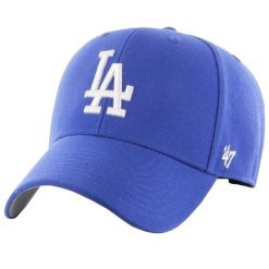 Czapka z daszkiem dla dorosłych 47 Brand Los Angeles Dodgers Cap. Niebieskie czapki z daszkiem 47 Brand, bez wzorów, z materiału. Za 173.00 zł.