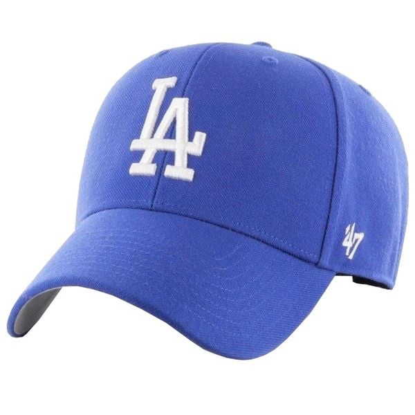 Czapka z daszkiem dla dorosłych 47 Brand Los Angeles Dodgers Cap. Niebieskie czapki z daszkiem 47 Brand, bez wzorów, z materiału. Za 173.00 zł.