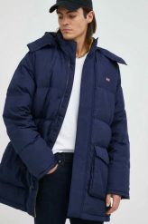 Levi's kurtka puchowa męska kolor granatowy zimowa. Niebieskie kurtki Levi's®, na zimę, l, bez wzorów, z puchu, bez kaptura. W wyprzedaży za 719.99 zł.