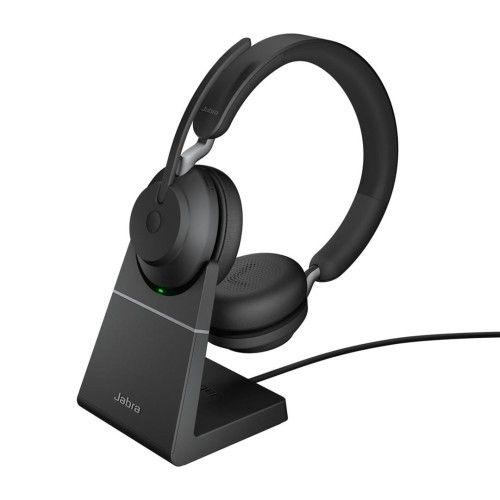 Zestaw Słuchawkowy Bezprzewodowy Jabra Evolve2 65 UC stereo + LS black USB-C. Czarne słuchawki bezprzewodowe Jabra. Za 914.99 zł.