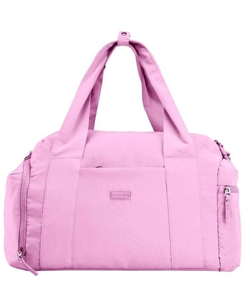 Torba sportowa WINGS SOLENNE z kieszenią na buty i pasem na walizkę PINK. Czerwone torby na ramię Wings, bez wzorów, z materiału, na ramię, bez dodatków. Za 129.90 zł.