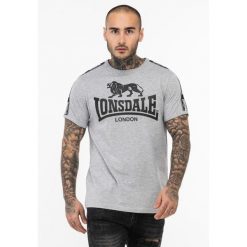 Koszulka Lonsdale Stour. Czarne t-shirty sportowe Lonsdale, bez wzorów, bez ramiączek, na fitness i siłownię. W wyprzedaży za 94.00 zł.
