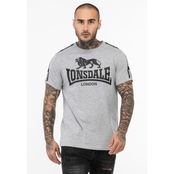 Koszulka Lonsdale Stour. Czarne t-shirty sportowe Lonsdale, bez wzorów, bez ramiączek, na fitness i siłownię. W wyprzedaży za 91.00 zł.