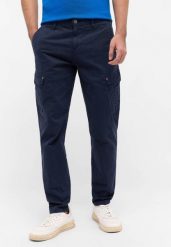 Męskie Spodnie Jeansowe Mustang Style Daytona Cargo Dark Sapphire 1016419 4136. Niebieskie spodnie materiałowe Mustang, l, bez wzorów, z jeansu. Za 219.99 zł.