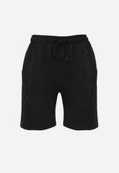 Czarne Dresowe Szorty Sportowe z Bawełną i Kieszeniami na Suwak Rharanin. Czarne krótkie spodenki sportowe Born2be, l, bez wzorów, z bawełny. Za 69.99 zł.