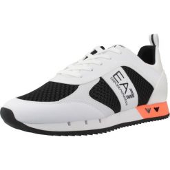 Buty EA7 7X000334 Biały. Białe buty trekkingowe EA7, bez wzorów, z syntetyku, bez zapięcia. Za 720.85 zł.