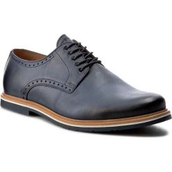 Półbuty WOJAS - 7022-56 Granat. Niebieskie eleganckie półbuty Wojas, bez wzorów, z materiału, bez obcasa, bez zapięcia. Za 329.00 zł.